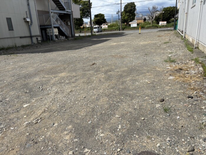 富士市鈴川地先スーパーO店駐車場新設予定地の現況